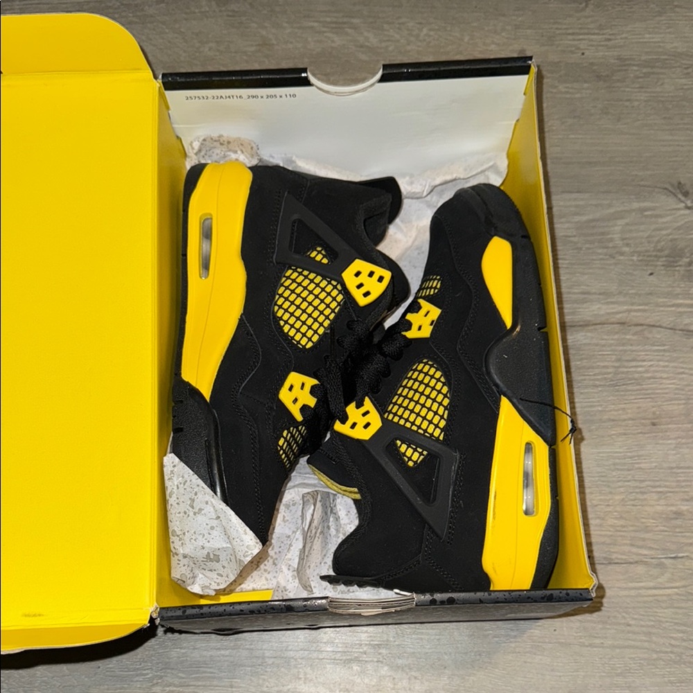 Nike Air Jordan Black and Yellow Sneakers